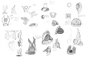 Lamp sketch ideation