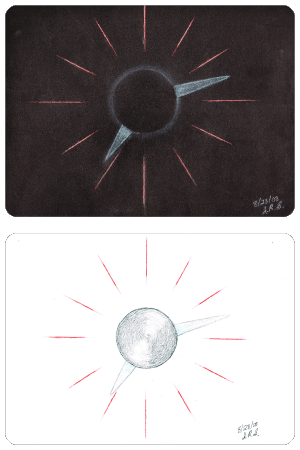 Radiant clock concept 2 drawing