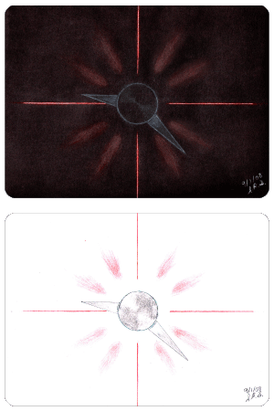 Radiant clock concept 4 drawing