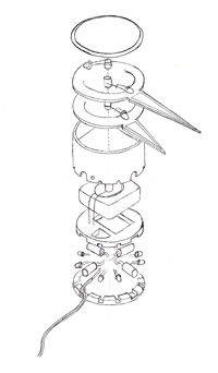 Radiant clock- rough exploded view