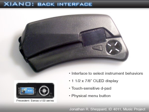 Xiano final model- Back interface