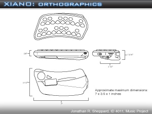 Xiano- Orthographic drawings