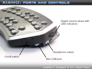 Xiano final model- Ports and controls